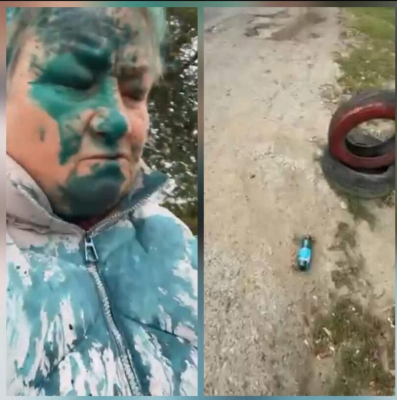 atac cu verde de briliant